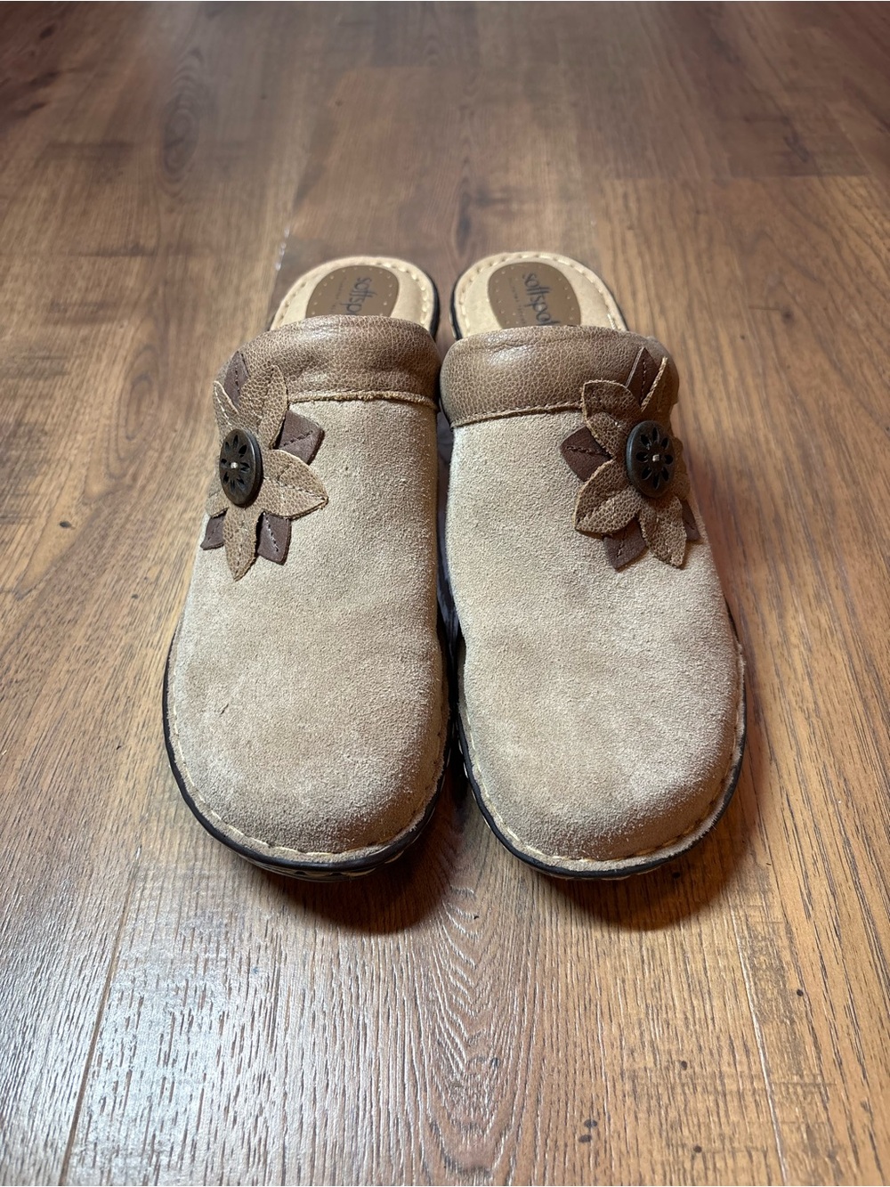 Softspots Lara Suede Leather Slip On Clogs Women’s - Picture 3 of 9